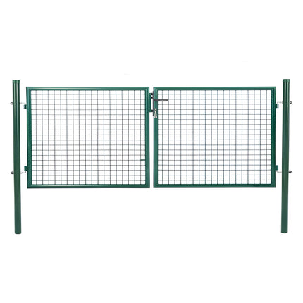 Nocenota prece - BESK divviru dārza vārti, 4 × 1,5 m, zaļi