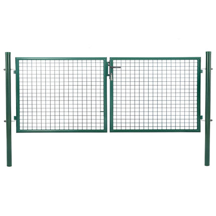 Nocenota prece - BESK divviru dārza vārti, 4 × 1,5 m, zaļi