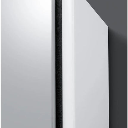 Wall-mounted bathroom cabinet with mirror Riva Essence, white, 15 cm x 54.9 cm x 65.2 cm