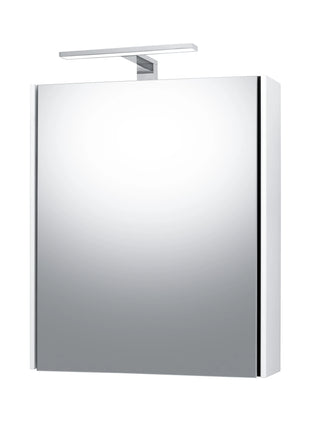 Навесной ваннный шкаф с зеркалом Riva Essence, белый, 15 см x 54,9 см x 65,2 см