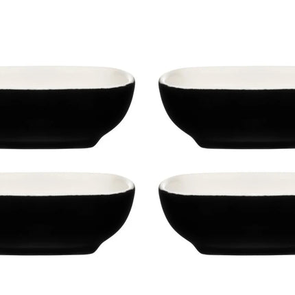 Sauce dipping bowl set, ceramic, 2.5×7 cm, black, 3 pcs., up to 200 °C