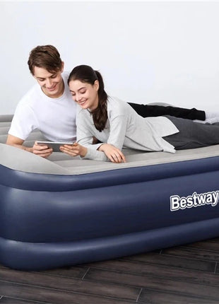 Bestway 67614 inflatable mattress, blue/gray, 203 x 152 cm.