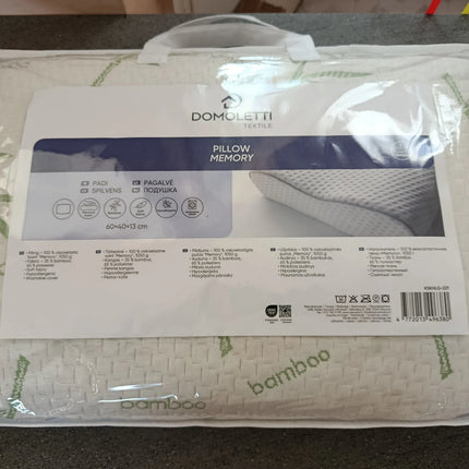 Nocenota prece - Domoletti memory foam spilvens 60x40x13cm