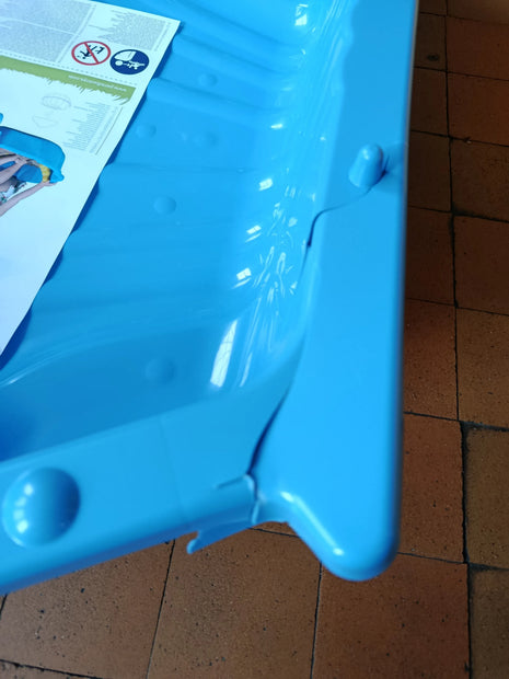 Nocenota prece - Paradiso Toys zilā gliemežvāka formas smilšu kaste, 2 daļas
