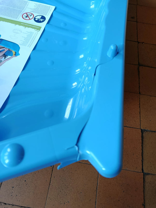 Nocenota prece - Paradiso Toys zilā gliemežvāka formas smilšu kaste, 2 daļas